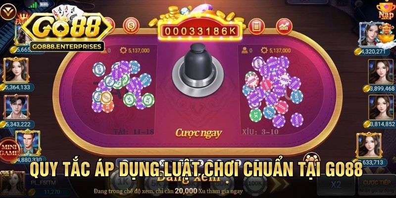 Luật Chơi Tài Xỉu GO88 Và Chiến Thuật Đầu Tư Cực Chuẩn 2 Quy tắc áp dụng luật chơi chuẩn tại GO88